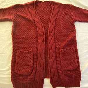 SUPER COZY scarlet sweater cardigan